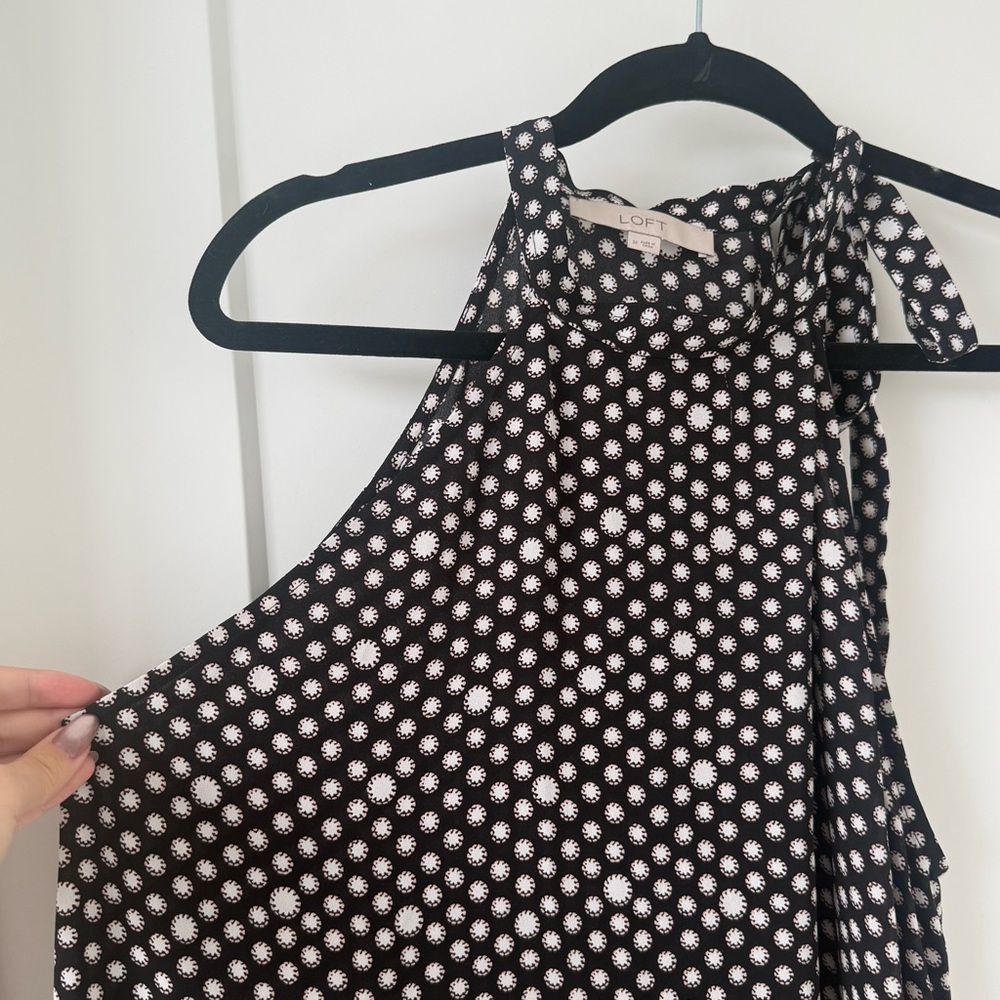 Last Chance - LOFT Monochrome Sleeveless Top - Picture 3 of 5
